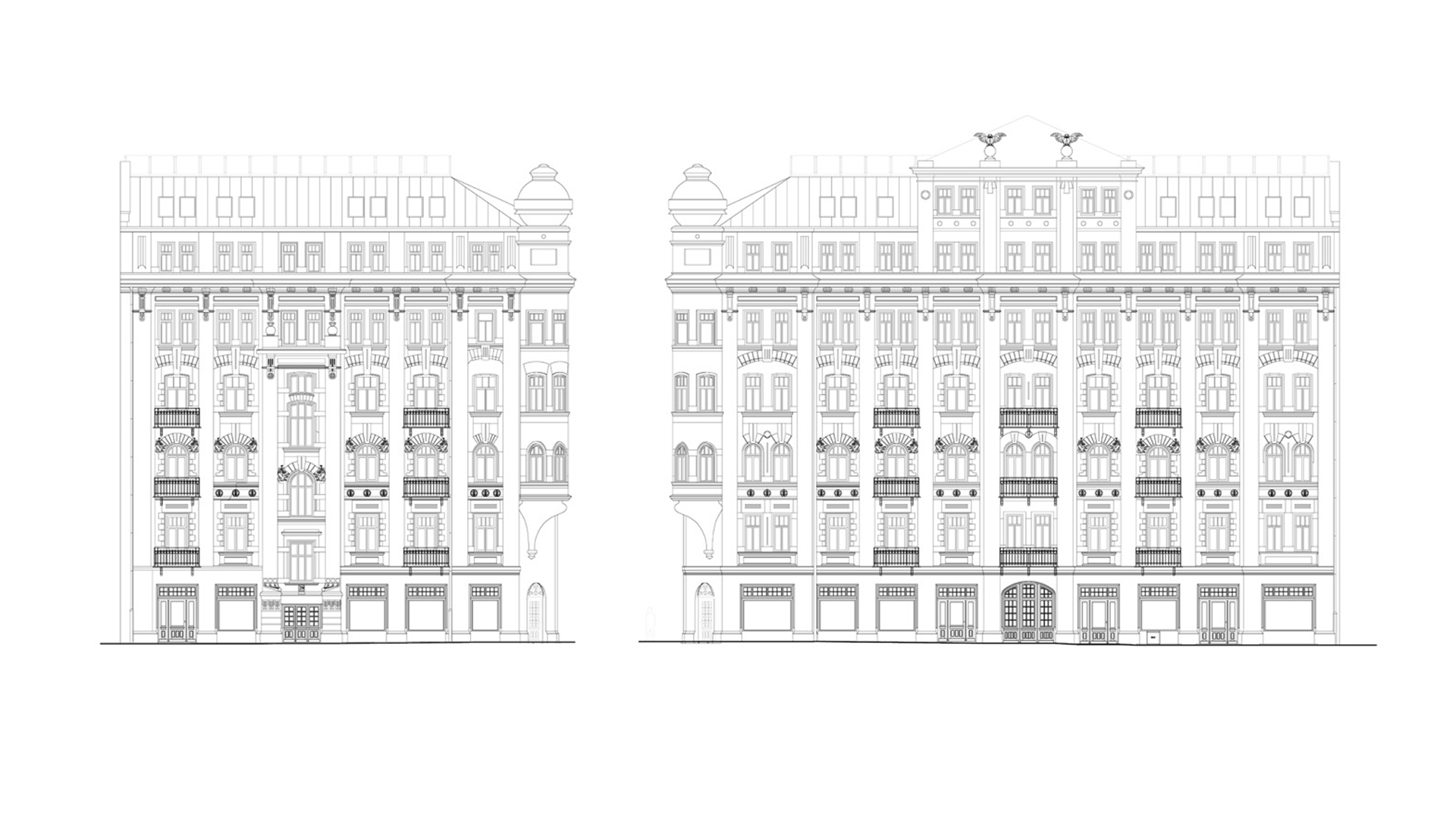 Kamienica Okrzei 26 przebudowa nadbudowa remont konserwacja dom pod sowami architektura